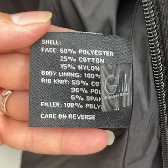 Black Rivet Polyester Jacket - Picture 6 of 8